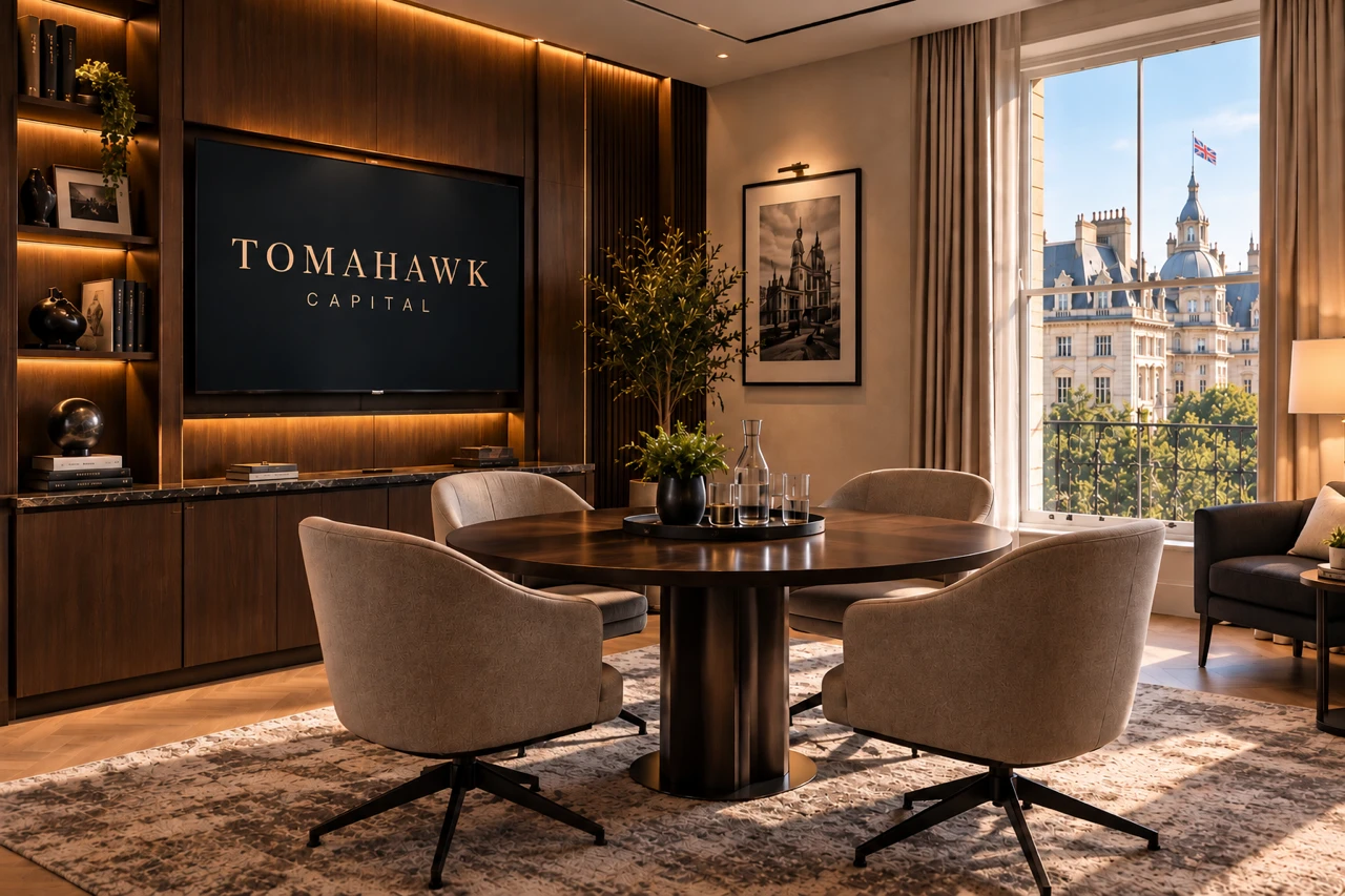 The Tomahawk client suite overlooking London